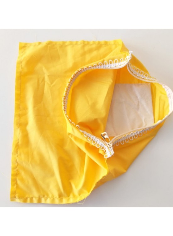 Çanta Aksesuar Sarı Renk 38X38 Cm, Dikilmiş Halde, Fermuarlı Astar