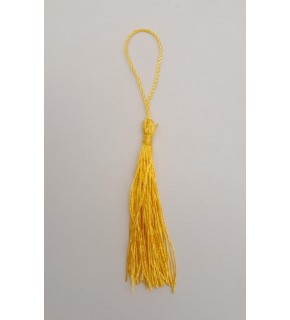 Çanta Aksesuar Sarı Renk Floş Püskül 1 Adet