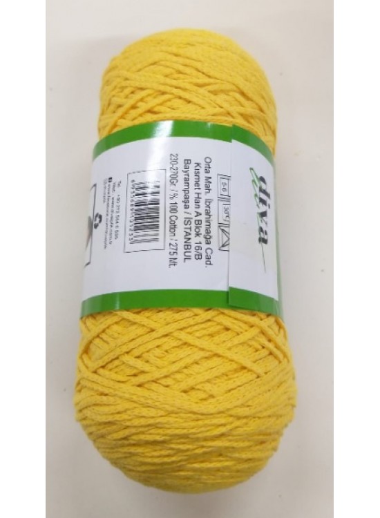 Çanta Aksesuar Sarı Renk İnce Pamuk Makrome Çanta Aksesuar Sarı Renk İnce Pamuk Makrome