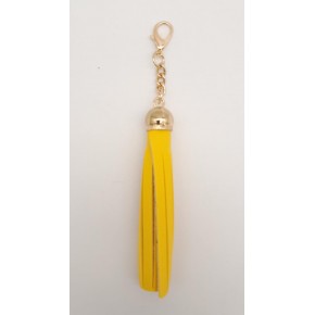 Çanta Aksesuar Sarı Suni Deri Kovanlı Püskül Light Gold Metalli