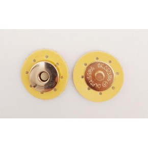 Çanta Aksesuar Sarı Suni Derili Mıknatıslı Çıtçıt Light Gold Metalli