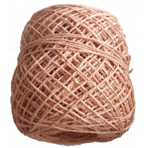 Çanta Aksesuar Sarılmış Kağıt İp Koyu Somon