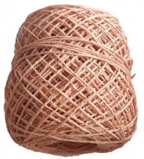 Çanta Aksesuar Sarılmış Kağıt İp Koyu Somon