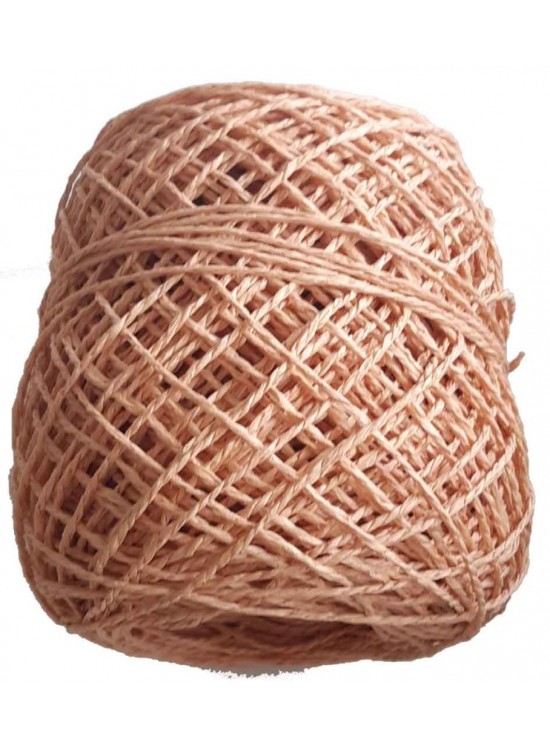 Çanta Aksesuar Sarılmış Kağıt İp Koyu Somon