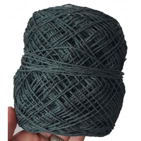 Çanta Aksesuar Sarılmış Kağıt İp Koyu Yeşil