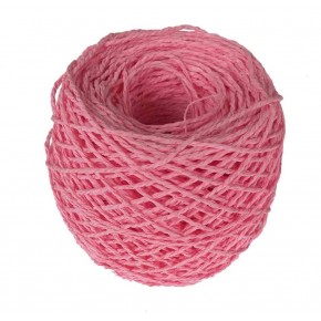 Çanta Aksesuar Sarılmış Kağıt İp Mercan Renk 100 Gram