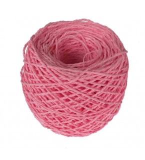 Çanta Aksesuar Sarılmış Kağıt İp Mercan Renk 100 Gram