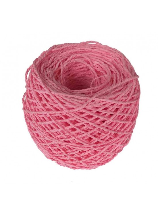 Çanta Aksesuar Sarılmış Kağıt İp Mercan Renk 100 Gram