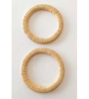 Çanta Aksesuar Sarılmış Model Gerçek Bambu Çanta Sapı No:24