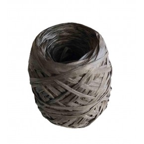 Çanta Aksesuar Sarılmış Rafya Antrasit Renk 100 Gr