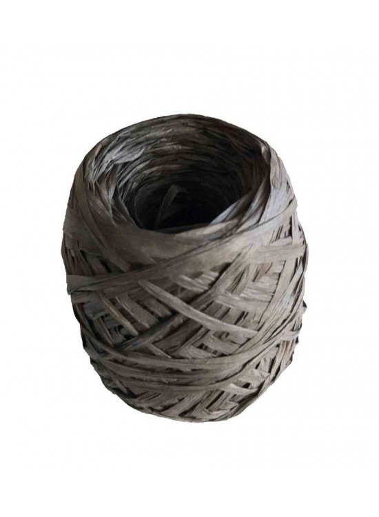 Çanta Aksesuar Sarılmış Rafya Antrasit Renk 100 Gr