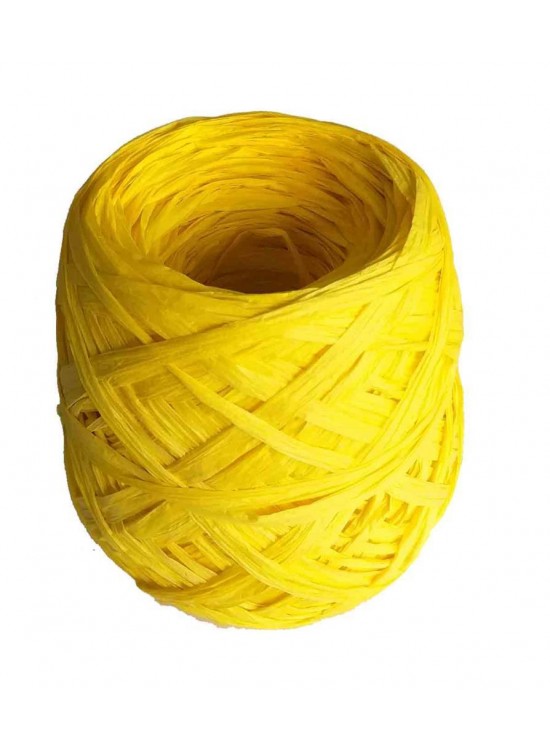 Çanta Aksesuar Sarılmış Rafya Sarı Renk 100 Gr