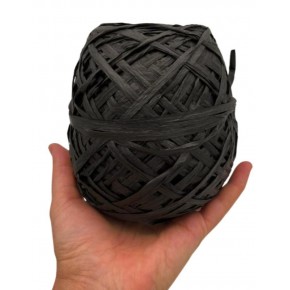 Çanta Aksesuar Sarılmış Rafya Siyah Renk 100 Gr