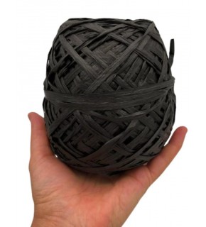 Çanta Aksesuar Sarılmış Rafya Siyah Renk 100 Gr