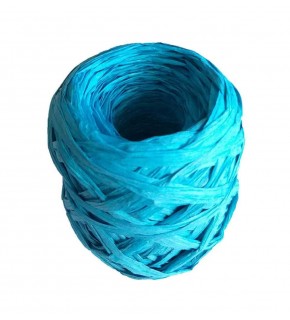 Çanta Aksesuar Sarılmış Rafya Turkuaz Renk 100 Gr