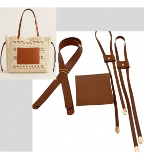 Çanta Aksesuar Siena Model Suni Deri Set