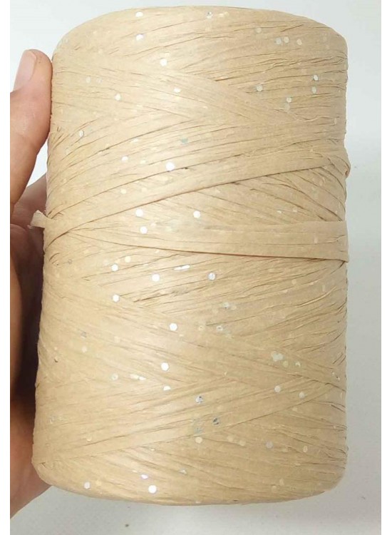 Çanta Aksesuar Simli Hasır Renk Rafya İp