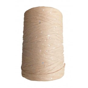 Çanta Aksesuar Simli Hasır Renk Rafya İp