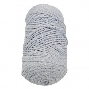 Çanta Aksesuar Simli Polyester Makrome Bebe Mavi Renk 200 gr