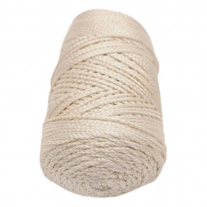 Çanta Aksesuar Simli Polyester Makrome Bej Renk 200 gr