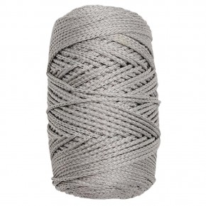 Çanta Aksesuar Simli Polyester Makrome Gri Renk 200 gr