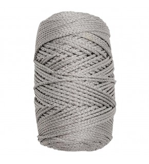 Çanta Aksesuar Simli Polyester Makrome Gri Renk 200 gr