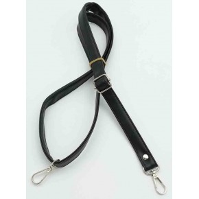 Çanta Aksesuar Siyah 125X2 Cm Çanta Sapı Sürgütlü Gümüş Metal