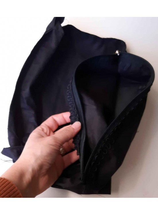 Çanta Aksesuar Siyah 38X38 Cm, Dikilmiş Halde, Fermuarlı Astar Çanta Aksesuar Siyah 38X38 Cm, Dikilmiş Halde, Fermuarlı Astar