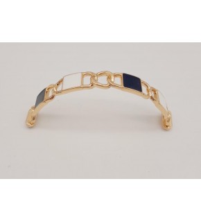 Çanta Aksesuar Siyah Beyaz Kare Desenli Light Gold Çanta Tutma Sapı