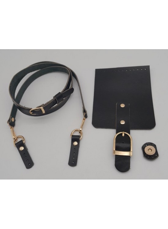 Çanta Aksesuar Siyah Gerçek Deri 130x1.5 cm Ayarlı Saplı Çanta Seti Light Gold Metalli Çanta Aksesuar Siyah Gerçek Deri 130x1.5 cm Ayarlı Saplı Çanta Seti Light Gold Metalli