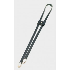 Çanta Aksesuar Siyah Gerçek Deri Büzgü Light Gold Metalli