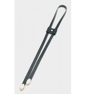 Çanta Aksesuar Siyah Gerçek Deri Büzgü Light Gold Metalli