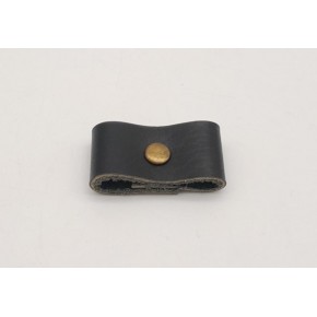 Çanta Aksesuar Siyah Gerçek Deri Büzgülük Antik Metalli