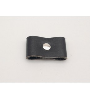 Çanta Aksesuar Siyah Gerçek Deri Büzgülük Gümüş Metalli