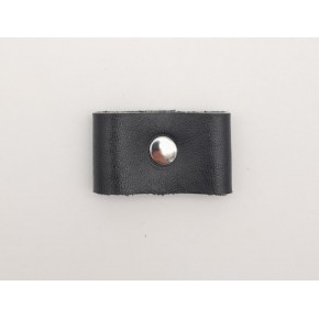 Çanta Aksesuar Siyah Gerçek Deri Büzgülük Gümüş Metalli