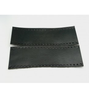 Çanta Aksesuar Siyah Gerçek Deri Tutma Sapı 18X6 Cm Simit Sap