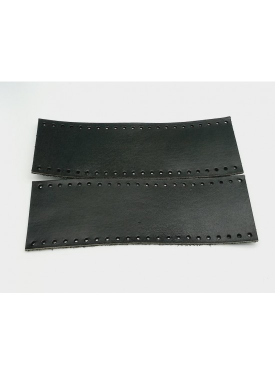 Çanta Aksesuar Siyah Gerçek Deri Tutma Sapı 18X6 Cm Simit Sap