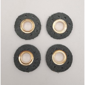 Çanta Aksesuar Siyah Gerçek Derili 4 lü Kuşgözü Light Gold