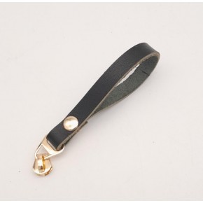 Çanta Aksesuar Siyah Gerçek Derili Light Gold Döngülü Fermuar Başı