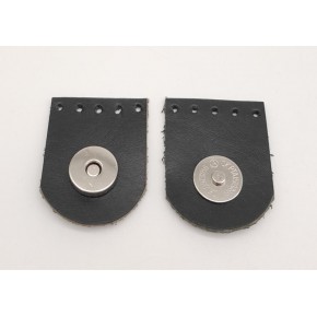 Çanta Aksesuar Siyah Gerçek Derili Tek Dikim Mıknatıslı Çıtçıt Gümüş Metalli