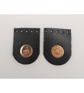 Çanta Aksesuar Siyah Gerçek Derili Tek Dikim Mıknatıslı Çıtçıt Light Gold Metalli