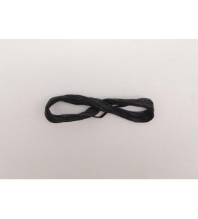 Çanta Aksesuar Siyah Mumlu Deri Dikme İpi 1 Metre