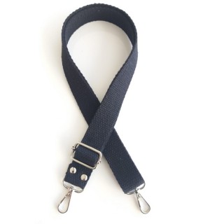 Çanta Aksesuar Siyah Pamuklu Kolon Ayarlamalı Çanta Sapı