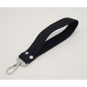 Çanta Aksesuar Siyah Pamuklu Kolon Elcik Gümüş Metalli