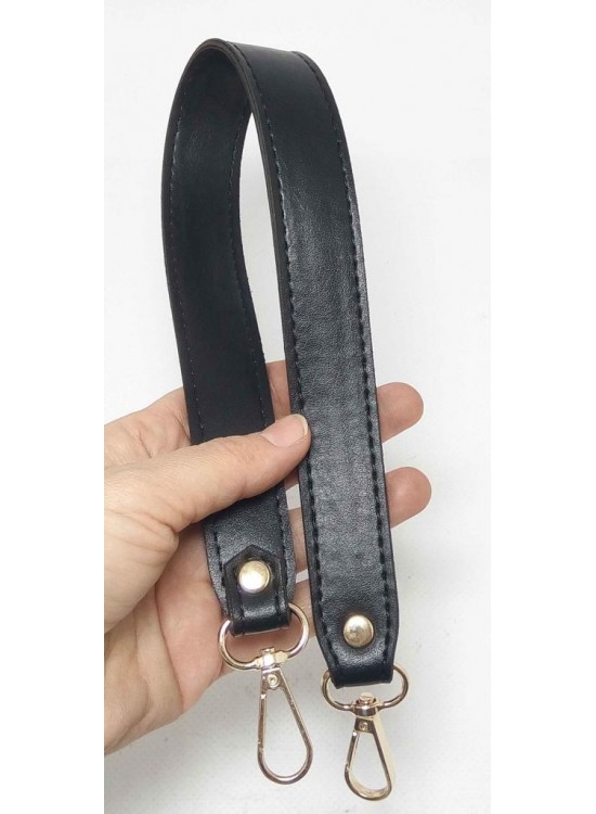 Çanta Aksesuar Siyah Renk 42X2.5 Cm Kancalı Sap