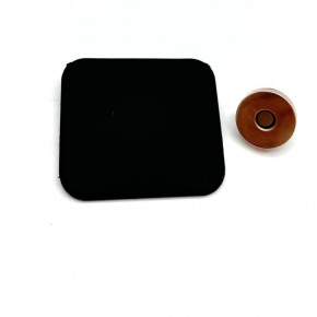 Çanta Aksesuar Siyah Renk  5x4.5 cm Mıknatıslı Mat  Kilit