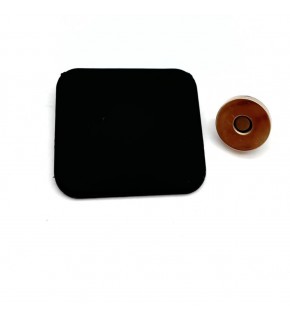 Çanta Aksesuar Siyah Renk  5x4.5 cm Mıknatıslı Mat  Kilit