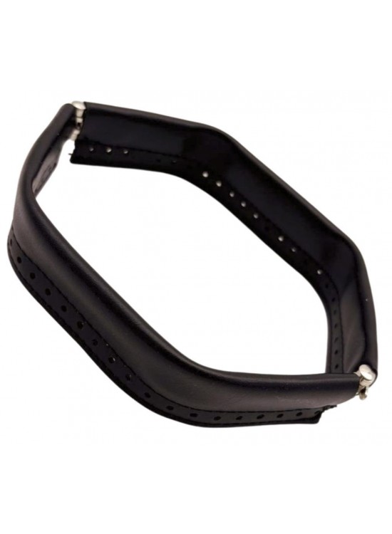 Çanta Aksesuar Siyah Renk Derili Metal Çanta Ağzı 22 Cm (Gizli Burs)