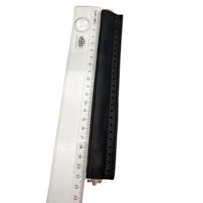 Çanta Aksesuar Siyah Renk Derili Metal Çanta Ağzı 22 Cm (Gizli Burs)