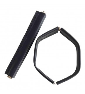 Çanta Aksesuar Siyah Renk Derili Metal Çanta Ağzı 24 Cm